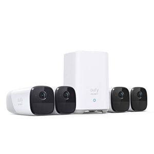 eufy Security, eufyCam 2 Pro Wireless Home Security Camera System, 4-Cam Kit, HomeKit Compatibility, 2K Resolution, 365-Day Battery Life, No Monthly Fee