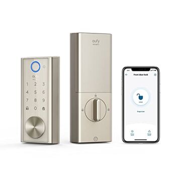 eufy Security Smart Lock Touch & Wi-Fi, Fingerprint Scan, Keyless Entry Door Lock, Smart Built-in Wi-Fi Lock, Bluetooth Electronic Deadbolt, Touchscreen Keypad, BHMA Certified, IP65 Weatherproof | The Storepaperoomates Retail Market - Fast Affordable Shopping