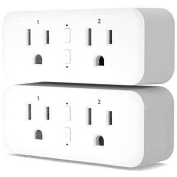 KMC Smart Plug Duo, 2-Outlet Wi-Fi Smart Plug, 2-Pack, Multi Plug Adapter, Independently Controlled Smart Outlets, Works with Alexa & Google Assistant, No Hub Required | The Storepaperoomates Retail Market - Fast Affordable Shopping