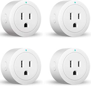 Smart Plug Amysen – Alexa, Echo & Google Home – Only WiFi 2.4G (4- Pack)
