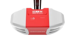 CRAFTSMAN 1/2 HP Smart Garage Door Opener – myQ Smartphone Controlled – Chain Drive, Wireless Keypad Included, Model CMXEOCG472, Red
