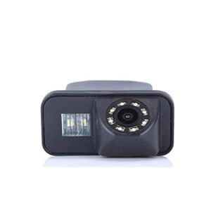 HD IP68 1280pixels 1000 TV Lines 170 Wide Angle 8Led IR Night Vision Rear View License Plate Light Reverse Backup Camera Compatible with to-yo-ta Corolla/Tarago/Previa/Wish/Alphard/Vios/Avensis