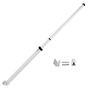SecurityMan Sliding Door Security Bar – Dual Use as Patio Door Security Bar or Window Security Lock with Anti Lift Safety – Child Proof and Adjustable 19″-51″ – Constructed of High Grade Iron – White