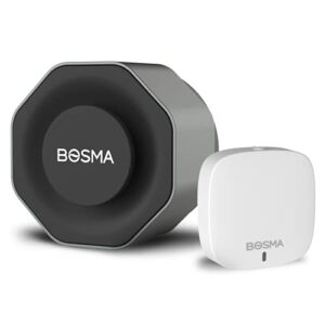 Bosma Aegis Smart Door Lock w/WiFi Gateway, Wi-Fi & Bluetooth, Auto-Lock & Auto-Unlock, Keyless Entry, Remote Access, Break-in Detection, Works with Alexa, Fits Most Single-Cylinder Deadbolts