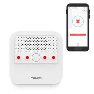 Smart Siren Alarm, Loud 110 dB, Wireless Alarm for Home Security/Intrusion/Burglar Alarm, Panic Alarm, Audible Alerts, Remote Control, Works with Alexa, Google, Home Assistant, IFTTT – Hub Required