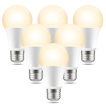 LB1 Smart Alexa Light Bulbs, E26 A19 LED Bulb Compatible with Alexa and Google Home, WiFi Dimmable 2700K Warm White 800 Lumens Light Bulb, 8W App Go_sund Control, 2.4GHz WiFi, No Hub Required, 6 Pack | The Storepaperoomates Retail Market - Fast Affordable Shopping