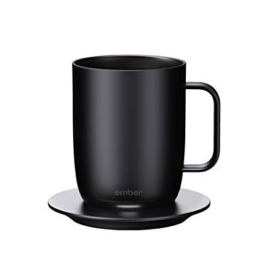 Ember Temperature Control Smart Mug, 14 oz, 1-hr Battery Life, Black – App Controlled Heated Coffee Mug
