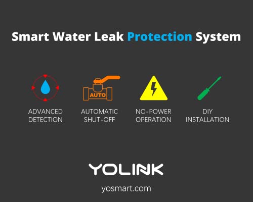 Smart Leak Sensors 2 Pack, YoLink 1/4 Mile World’s Longest Range Wireless Smart Water Leak Sensor Compatible with Alexa and IFTTT Leak Detector with App Alerts and Remote Monitor, YoLink Hub Included | The Storepaperoomates Retail Market - Fast Affordable Shopping