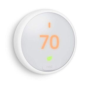 Google, T4000ES, Nest Thermostat E, Smart Thermostat, White (Renewed)