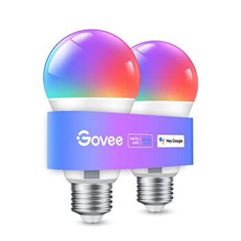 Govee Smart Light Bulbs, WiFi & Bluetooth LED Light Bulbs, RGBWW Color Changing Light Bulbs, 54 Dynamic Scenes, Music Sync, 16 Million DIY Colors Dimmable, Work with Alexa & Google Assistant, 2 Pack | The Storepaperoomates Retail Market - Fast Affordable Shopping