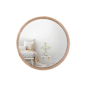 Mirrorize Round Mirror 30″ for Living Room Wall Decor, Decorative Circle Mirror, Bathroom Vanity Mirror, Farmhouse Large Circular Mirror for Entryway