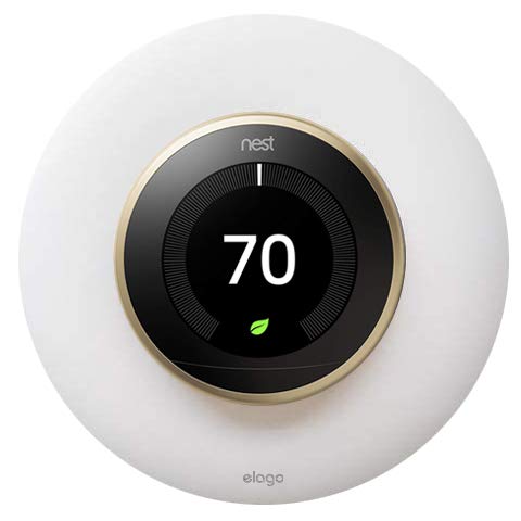 Google Nest Learning Smart Thermostat – 3rd Generation – Brass T3032US Bundle with elago Wall Plate Upgraded Wall Mount Cover Designed for Google Nest Learning Thermostat – Matte White | The Storepaperoomates Retail Market - Fast Affordable Shopping