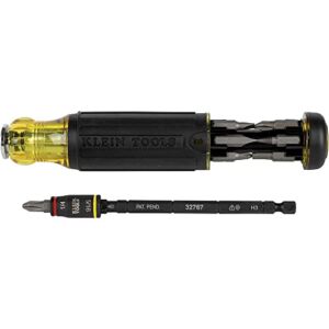 Screwdriver, 14-in-1 Adjustable Screwdriver with Flip Socket, HVAC Nut Drivers and Bits, Impact Rated Klein Tools 32304
