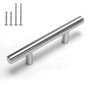 homdiy 35Pack Cabinet Handles Brushed Nickel Cabinet Hardware 3in Hole Centers Cabinet Door Handles for Kitchen Cabinets, Modern Drawer Pulls Stainless Steel Handle Pulls