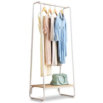 IRIS USA, Inc. GR-01 Garment Wooden, Clothes Racks for Closet Organization, Plant Shelf, Frost White | The Storepaperoomates Retail Market - Fast Affordable Shopping