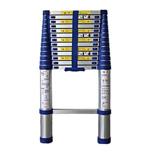 Lightweight Foldable Portable Household Daily or Emergency Use Portable Extendable Step Ladders4.6ft-26ft Telescoping Ladder Multi Purpose Aluminium Extension Ladders Portable Folding Extendable Step