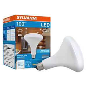 LEDVANCE Sylvania Flood BR30 LED Light Bulb, 100W = 15.5W, Dimmable, 10 Year, 1450 Lumens, 5000K, Daylight – 1 Pack (41105)