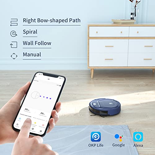 OKP Life K2 Robot Vacuum Cleaner 1800 mAh, Blue | The Storepaperoomates Retail Market - Fast Affordable Shopping