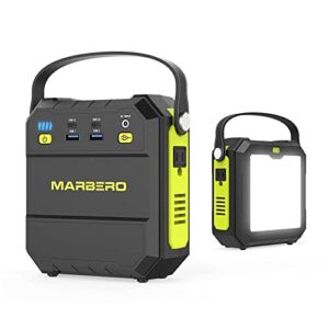 MARBERO Portable Power Station 83Wh Electric Generator Solar Power Bank 80W(Peak 120W) Laptop Charger with flashlight, Battery Pack with AC Outlet 4 USB Ports for Outdoor Camping Home Emergency Travel