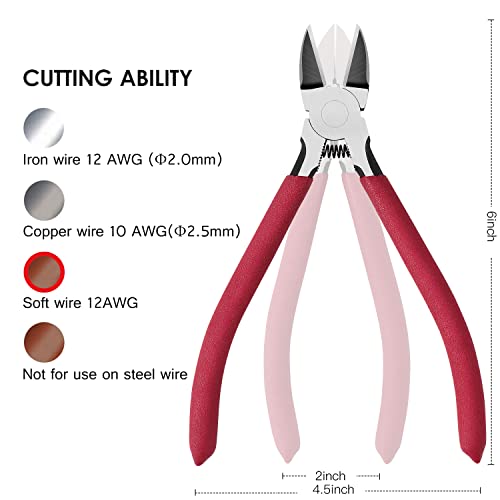 IGAN-P6 Wire Flush Cutters, 6-inch Ultra Sharp & Powerful Side Cutter Clippers with Longer Flush Cutting Edge, Ideal Wire Snips for Crafting, Floral, Electrical & Any Clean Cut Needs | The Storepaperoomates Retail Market - Fast Affordable Shopping