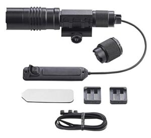 Streamlight 88090 ProTac Rail Mount HL-X USB 1000-Lumen Rechargeable Multi-Fuel Weapon Light with Integrated Red Laser, USB Battery and Cable, Remote Switch, Tail Switch, and Clips, Black, Box