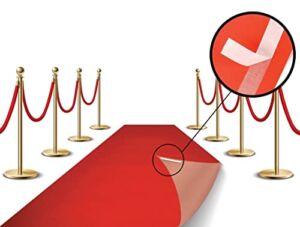Red Carpet Runner for Party, 2x15ft ,70GSM ,Hollywood Red Carpet Roll Out for Special Event, Glamorous Movie Theme Party Decorations, Red Runway Rug for Wedding, Red Aisle Runner for Prom