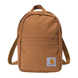 Carhartt Mini Backpack, Everyday Essentials Daypack for Men and Women, Brown
