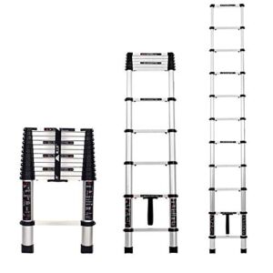 NEOCHY Lightweight Foldable Portable Gardening Courtyard Foldable Industrial Telescoping Ladder for Loft/RV/Yard/Garage/Attic/Roof – Portable Extendable Step Ladders Load (Size : 4.1m/13.4ft)