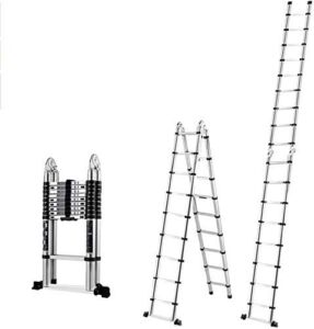 Lightweight Foldable Portable Ladders Home Telescoping Ladder Aluminum Telestall Ladder -Multi Purpose Loft Ladder Multifunction Ladder/Multifunction Ladder ( Size : Multifunction Ladder2.5M+2.5M )