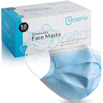 Hygenix 3ply Disposable Face Masks PFE 99% Filter Quality “Tested by a US lab” (Pack of 50 Pcs) | The Storepaperoomates Retail Market - Fast Affordable Shopping