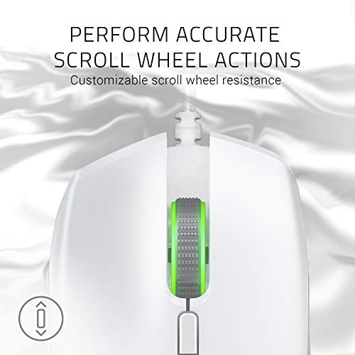 Razer Basilisk Gaming Mouse: 16,000 DPI Optical Sensor – Chroma RGB Lighting – 8 Programmable Buttons – Mechanical Switches – Customizable Scroll Resistance – Mercury White | The Storepaperoomates Retail Market - Fast Affordable Shopping