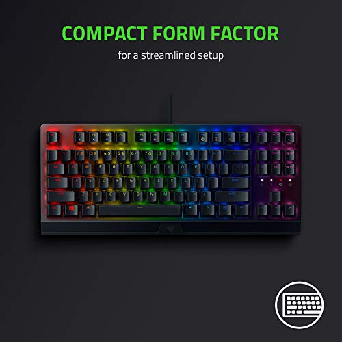 Razer BlackWidow V3 Tenkeyless TKL Mechanical Gaming Keyboard: Green Mechanical Switches – Tactile & Clicky – Chroma RGB Lighting – Compact Form Factor – Programmable Macros | The Storepaperoomates Retail Market - Fast Affordable Shopping