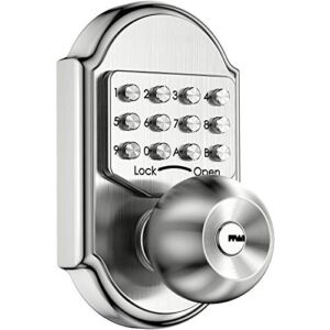 Bravex Keyless Entry Keypad Deadbolt Door Lock 304 Stainless Steel Sabbath Lock 100% Mechanical Shabbos Lock- No Risk of Low Power