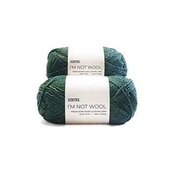 I’M NOT Wool Premium Yarn, 2 Pack, by Ecocitex® – Made from Recycled Post Consumer Clothes – Water and Dyes Free Production – Each Unit 3,5 oz/100g and 220 yd/200m app – Unique Colors | The Storepaperoomates Retail Market - Fast Affordable Shopping