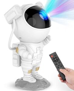 Star Projector Galaxy Night Light – Astronaut Space Buddy Projector, Starry Nebula Ceiling LED Lamp with Timer and Remote, Kids Room Decor Aesthetic, Gifts for Christmas, Birthdays, Valentine’s Day