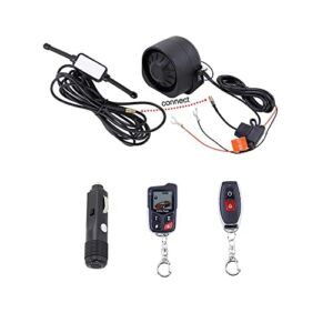 VJOYCAR Wireless Car Alarm 2-Way LCD Remote Control DIY Install, Universal Vehicle Anti-Theft Security Siren Horn System with Shock Vibration Window Door Trunk Open Alarm