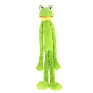 Multipet Swingin Slevin XXL Oversized 27-inch Green Frog Plush Dog Toy