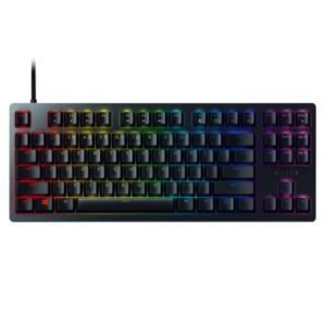 Razer Huntsman Tournament Edition TKL Tenkeyless Gaming Keyboard: Fast Keyboard Switches – Linear Optical Switches – Chroma RGB Lighting – PBT Keycaps – Onboard Memory – Classic Black