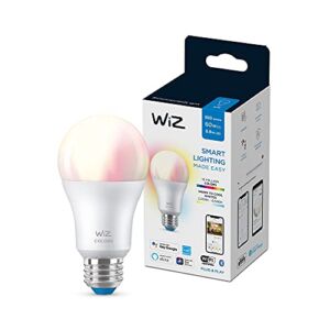 WiZ Connected Color 60W A19 Smart 2.4Ghz WiFi Light Bulb, 16 Million Colors, Compatible with Alexa and Google Home Assistant, No Hub Required, 1 Bulb