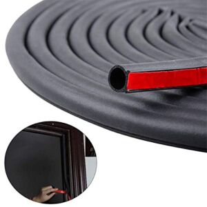 19.7 Feet Long Weather Stripping Seal Strip for Doors/Windows, Self-Adhesive Backing Seals Large Gap (from 5/16 inch to 11/20 inch) Seal Strip