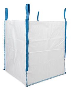 DURASACK Heavy Duty Builder’s Bag – 200 Gallon White Woven Polypropylene Construction and Demolition Bulk Bag – Pack of 1