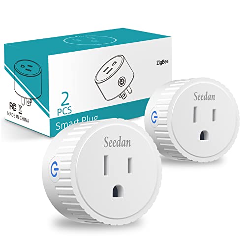 Smart Plug, Zigbee Smart Outlet Compatible with Alexa Amazon Echo Plus (2nd) SmartThings Hub and Google Home (Hub Required), Range Extender Smart Plugs, Voice Control Smart Switch (2 Pack) | The Storepaperoomates Retail Market - Fast Affordable Shopping