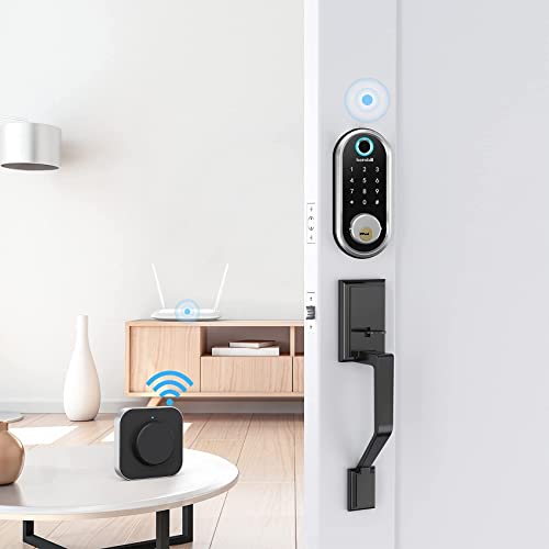 Hornbill Smart Deadbolt, Keyless Entry Door Lock with Biometric Fingerprint, Bluetooth Electronic Smart Lock with Keypad, App Control, 5 pcs IC Card, Work with Alexa for Front Door, Bedroom, Apartment | The Storepaperoomates Retail Market - Fast Affordable Shopping