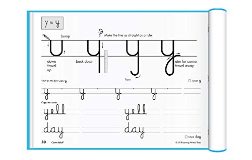 Learning Without Tears – Cursive Kickoff Student Workbook, Current Edition – Handwriting Without Tears Series – 2nd Grade Writing Book – Cursive Writing, Language Arts Lessons – For School or Home Use | The Storepaperoomates Retail Market - Fast Affordable Shopping