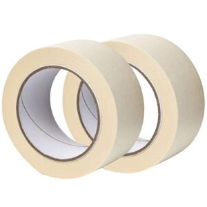 GTSE Masking Tape, 2 inches x 55 Yards (164 ft), Multi-Surface Adhesive Painting Tape, 2 Rolls