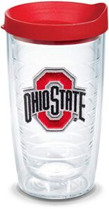 Tervis Made in USA Double Walled Ohio State Buckeyes Insulated Tumbler Cup Keeps Drinks Cold & Hot, 24oz, Emblem