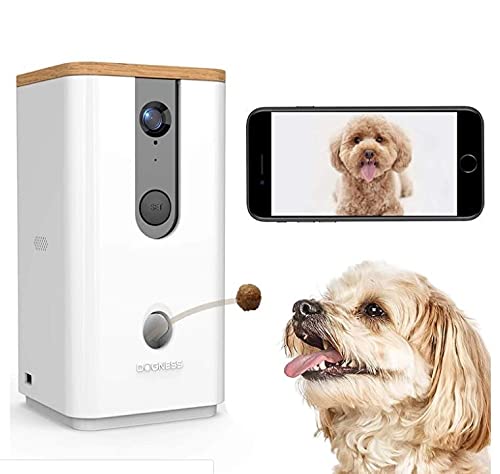 DOGNESS Wi-Fi Pet Camera with Treat Dispenser for Dogs and Cats. 1080P HD Video, 165° Full-Room View, 2-Way Audio, Sound/Motion Alerts, Night Vision, Pet Monitor, White | The Storepaperoomates Retail Market - Fast Affordable Shopping