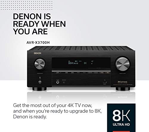 Denon AVR-X3700H 8K Ultra HD 9.2 Channel (105Watt X 9) AV Receiver 2020 Model – 3D Audio & Video with IMAX Enhanced, Built for Gaming, Music Streaming, Alexa + HEOS | The Storepaperoomates Retail Market - Fast Affordable Shopping