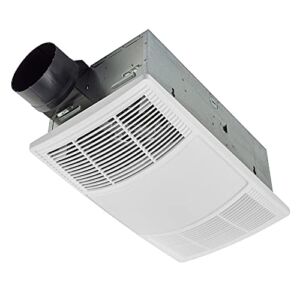 Broan-NuTone BHFLED80 PowerHeat Bathroom Exhaust Fan, Heater, and LED Light Combination, 80 CFM