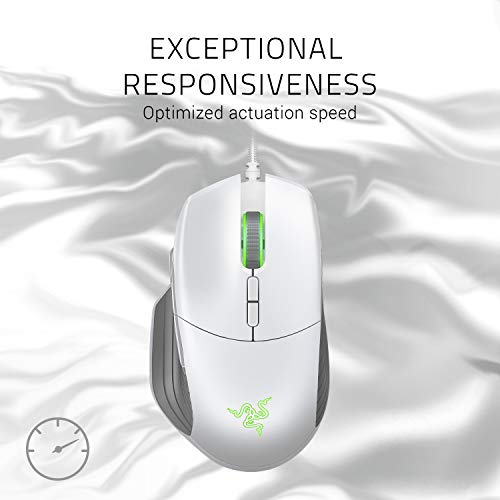 Razer Basilisk Gaming Mouse: 16,000 DPI Optical Sensor – Chroma RGB Lighting – 8 Programmable Buttons – Mechanical Switches – Customizable Scroll Resistance – Mercury White | The Storepaperoomates Retail Market - Fast Affordable Shopping